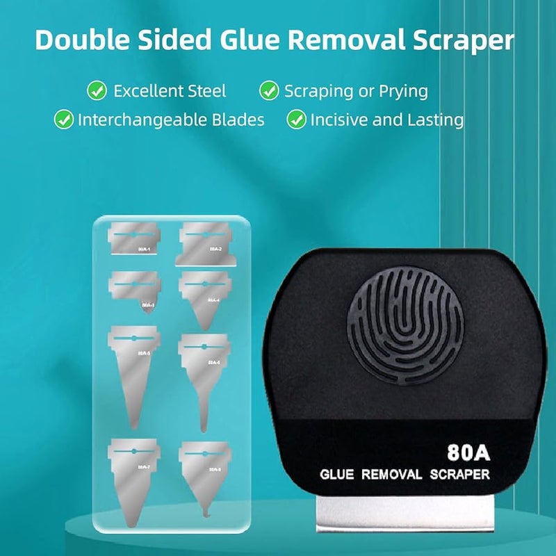 Glue Remover Scraper Set for Phone Repair Cleaning Paint Stripping Grout Removal - Image 5
